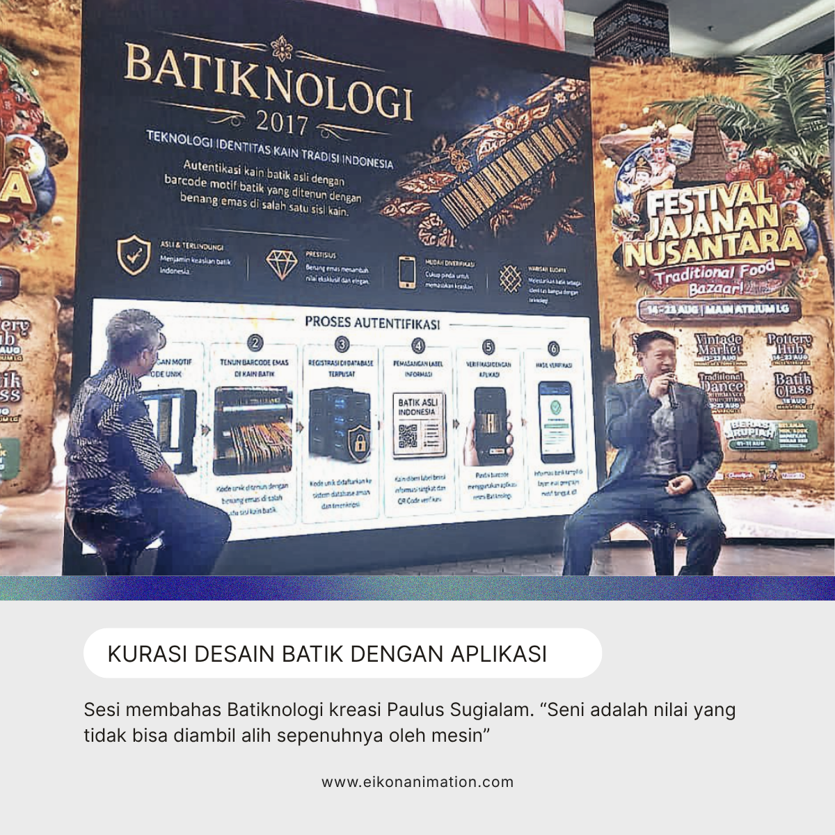 Batiknologi autentifikasi Batik dengan aplikasi